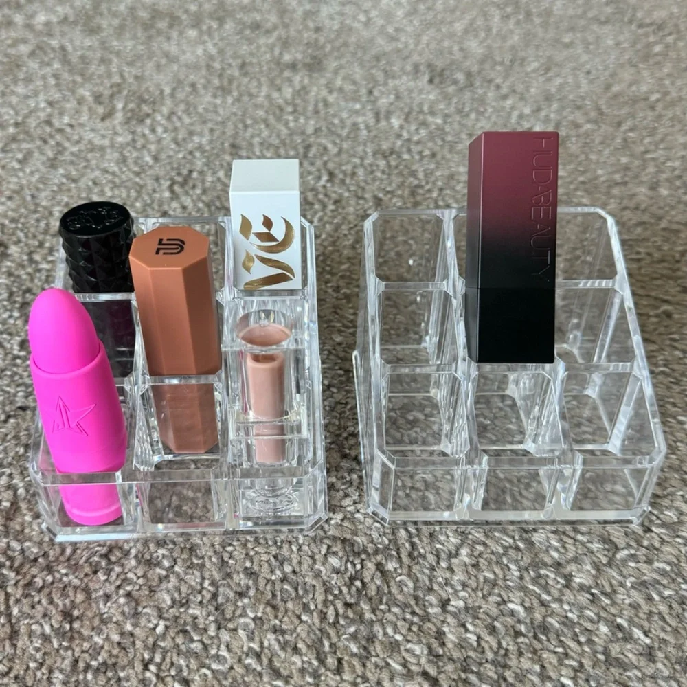 acrylic 9-slot lipstick organizer (set of 2)